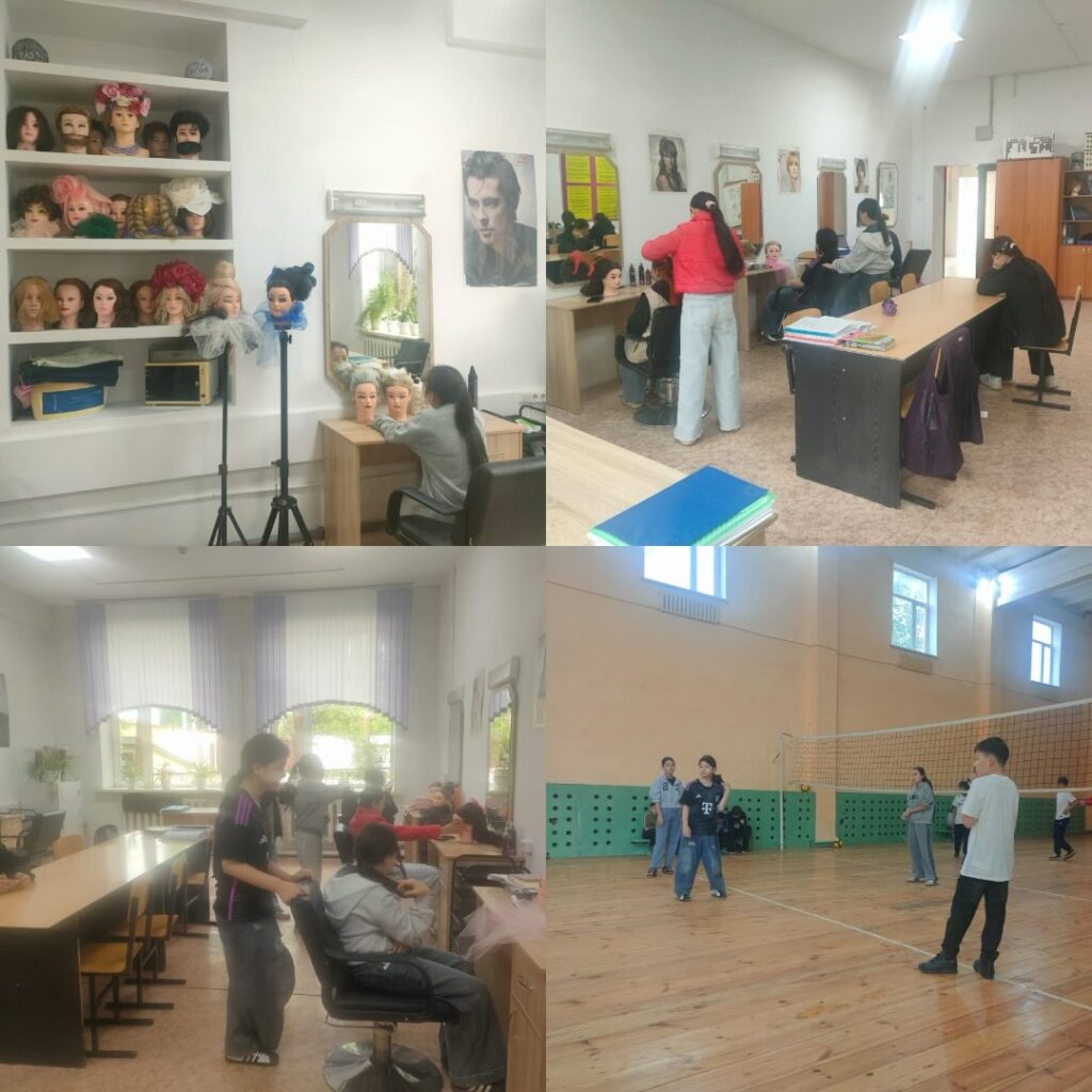 ⚜️05 маусым күні білім алушылар Ақтөбе Өнеркәсіптік технологиялар колледжінде шаштараз…